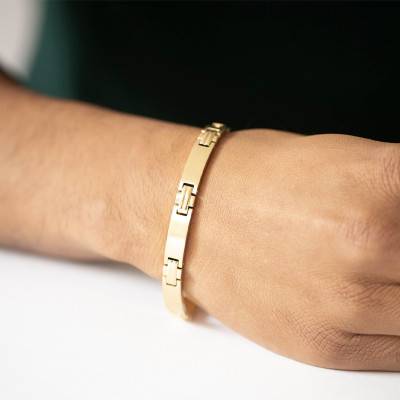 Gold-Tone Steel Joachim Bracelet - Phebus