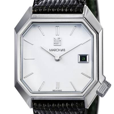 Mansart Automatique White Date Watch - March LAB