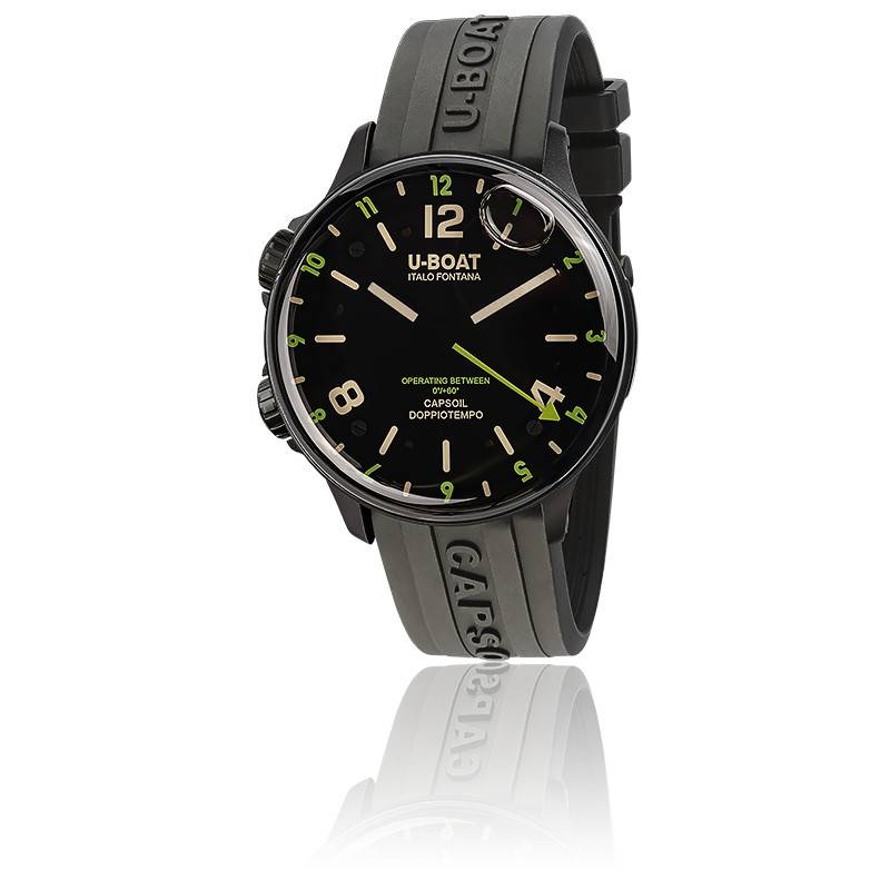 Montre Capsoil Doppiotempo DLC Green Rehaut 8840 U Boat Ocarat