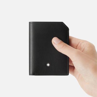 Portefeuille Mini Format 4cc Meisterstück Selection Soft Noir MB130050 - Montblanc