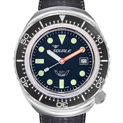 2002 Black Round Dots Watch 2002.SS.BK.BK.HT - Squale