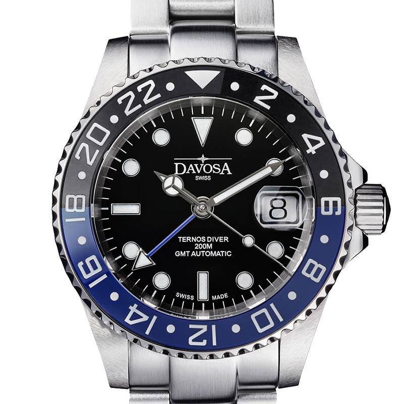 Davosa Ternos Ceramic GMT Watch 161.590.40/161.590.04 - Davosa