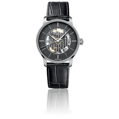 Grey & Black Baroncelli Signature Skeleton Watch M037.436.16.061.00 - Mido