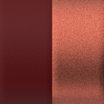 Cuir Manchette Amour/Rouge Scintillant, 8 mm - Les Georgettes