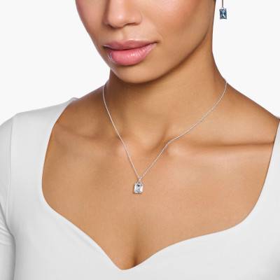 Collier Pierre Blanche en Argent 925 - KE1964-051-14, Longueur de 45 cm - Thomas Sabo