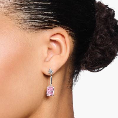 Boucles d'oreilles Heritage Pierres Roses en Argent - 925 H2177-051-9 - Thomas Sabo