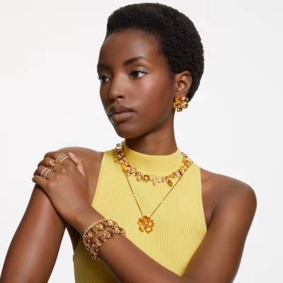 Bague Vittore Ronde, Métal Doré & Cristaux - 5656293 - Swarovski