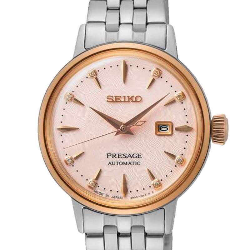 seiko presage automatic rose gold