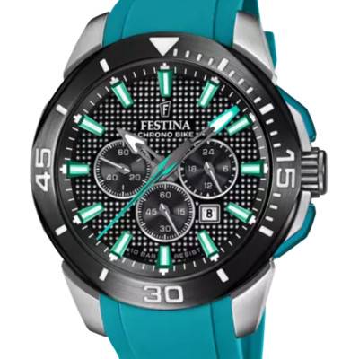 Green Chrono Bike Watch - F20642/3 - Festina