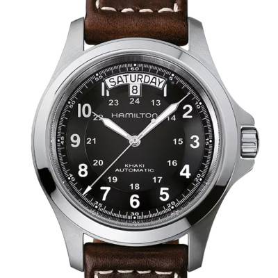 Khaki Field King Auto Watch - H64455533 - Hamilton