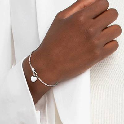Steel Love My Croc Bracelet, 16.5 cm to 19 cm - 2040027 - Lacoste