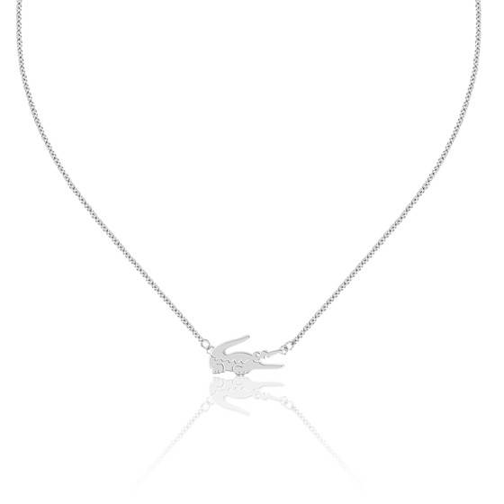 Collier Pendentif Crocodile Avec Strass - Chaîne Tendance Pour Femmes - Neuf Sans Emballage