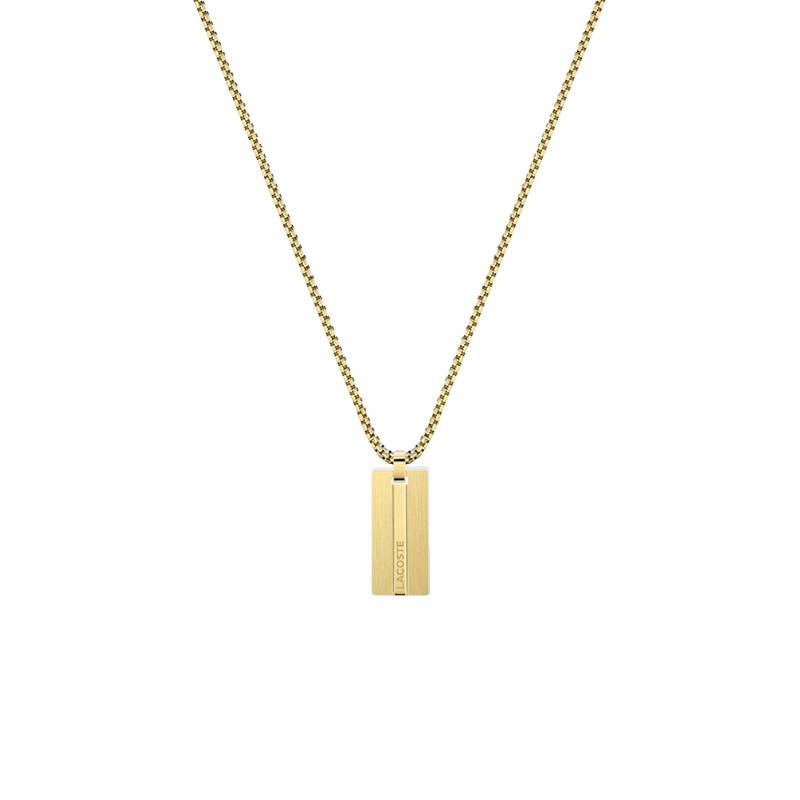 Gold-Tone Steel Aventurer Necklace, 55 cm - 2040090 - Lacoste
