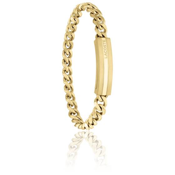 Bracelet Jonc Plaque Or 9 Carats, 11 Grammes, 10 Mailles Torsadées, Diamètre 6 Cm - Occasion