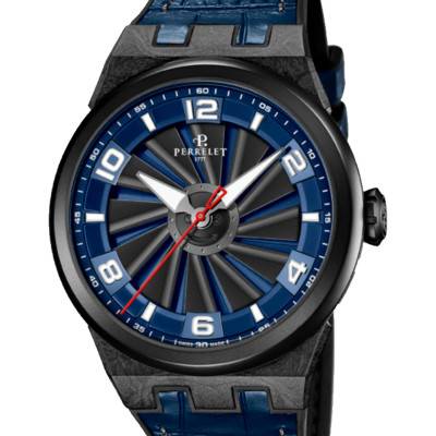 Montre Turbine Carbon Midnight Blue A4065/2 - Perrelet