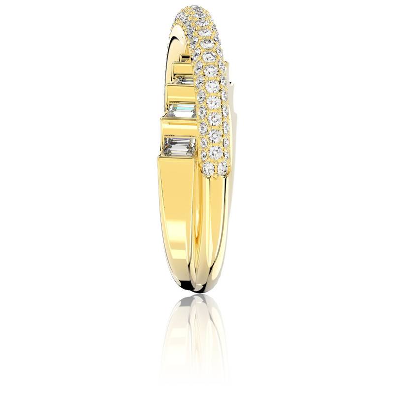 Bague Rota Double Dor Cristaux 5661054 Swarovski Ocarat