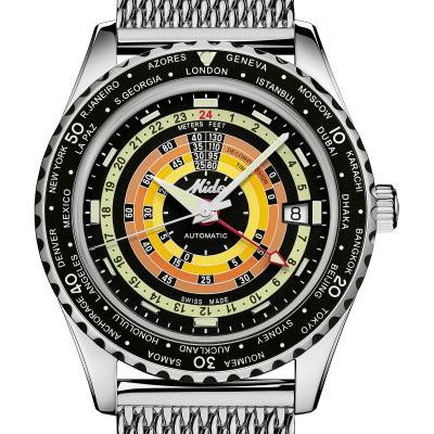 Ocean Star Captain Decompression WorldTimer Watch M0268291705100 - Mido