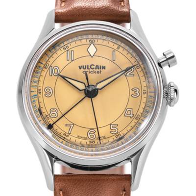 Cricket Classique 36mm Brown Khaki Watch 100169B87.BAC307 - Vulcain