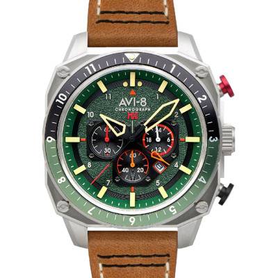 Hawker Hunter Dual Time Chronograph AV-4100-01 Wall Clock - Avi-8