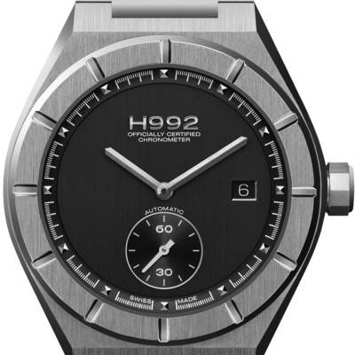Montre H1 Black + Silver Bracelet Acier - H992