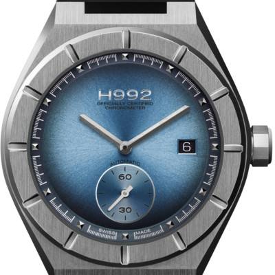 Montre H1 Celestial Blue + Silver Bracelet Caoutchouc - H992