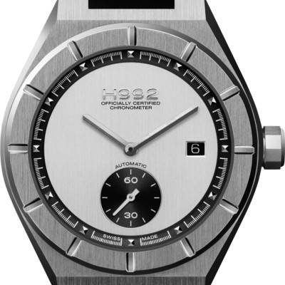 Montre H1 Silver + Silver Bracelet Caoutchouc - H992