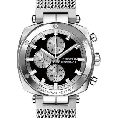 Montre Newport Heritage Chrono 35664AP24B - Herbelin