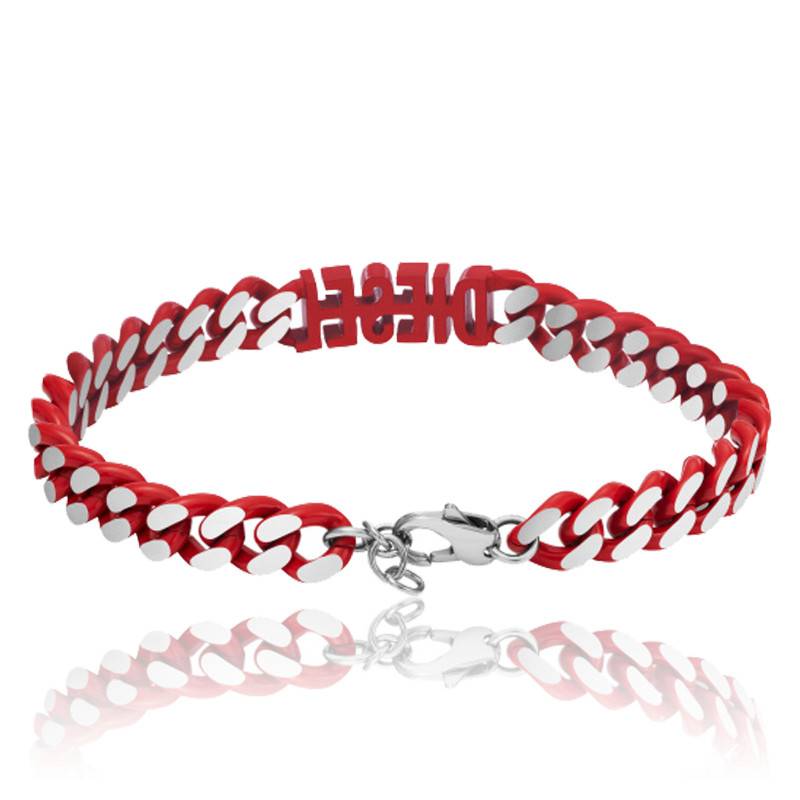 Bracelet Maille Gourmette Acier, 19,5 cm - DX1415040-Diesel - Ocarat