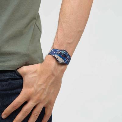 Montre The Great Wave by Hokusai & Astrolabe SUOZ351 - Swatch