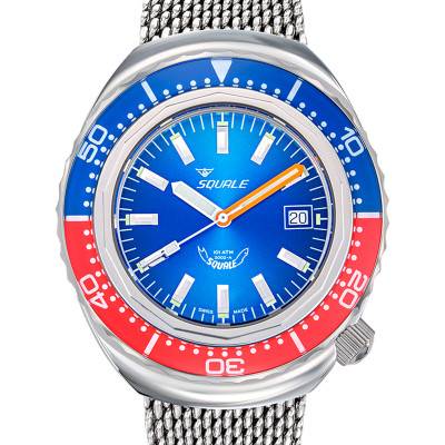 Montre 2002 Blue-Red 2002.SS.BLR.BL.ME22 - Squale