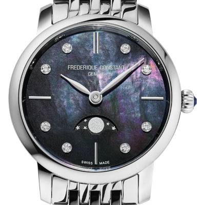 Montre Slimline Ladies Moonphase FC-206MPBD1S6B - Frédérique Constant