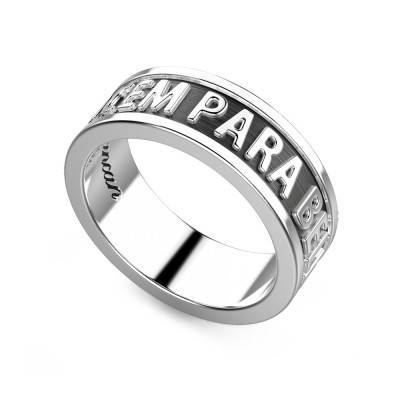 Vendetta Latin Inscription 925/1000 Silver Ring - EXA120 - Zancan
