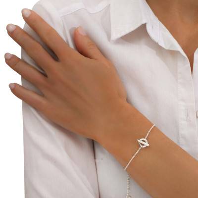 925 Silver Mini Nautica Bracelet, Length 15.5 cm to 18.5 cm - Clio Blue