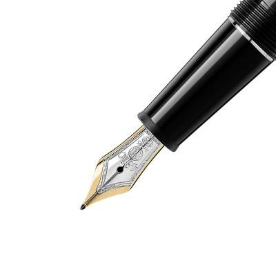 Stylo Plume Platiné Meisterstück Classique Noir M - Montblanc