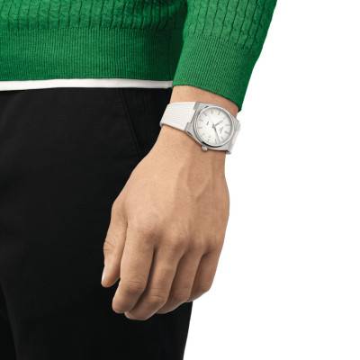 White PRX Quartz 40mm Watch T1374101701100 - Tissot