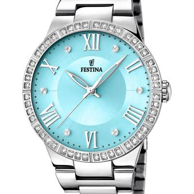 Turquoise Blue Boyfriend Montre F16719/4 - Festina