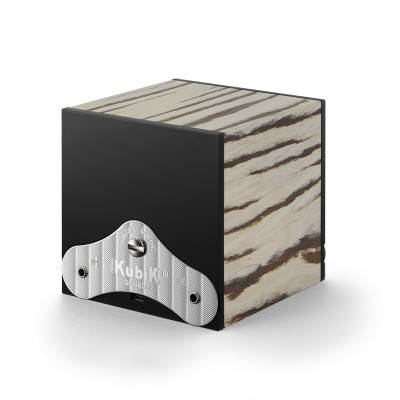 Matte Zebrawood Masterbox Rotating Watch Winder - SwissKubik