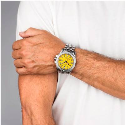 Montre Diver jaune 18926/1 - Lotus