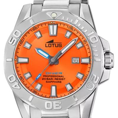 Montre Diver Orange 18926/3 - Lotus