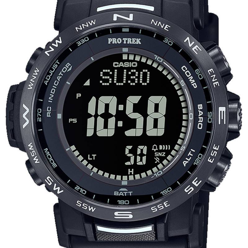 Montre Casio® Pro Trek digitale - Altimètre/Baromètre/Thermomètre/B