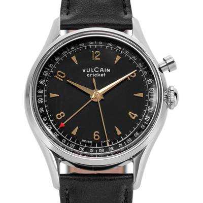 Vulcain Cricket Tradition Black Gold Watch 100169A06.BAC301 - Vulcain
