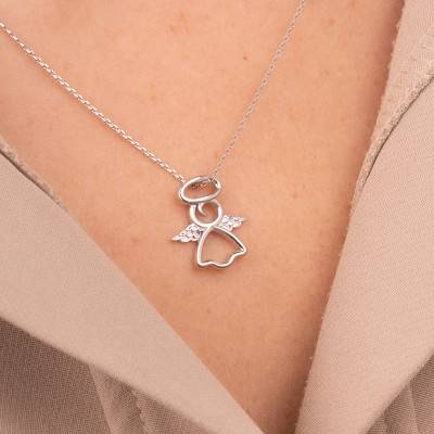 Pendentif Ange en Argent - Emanessence