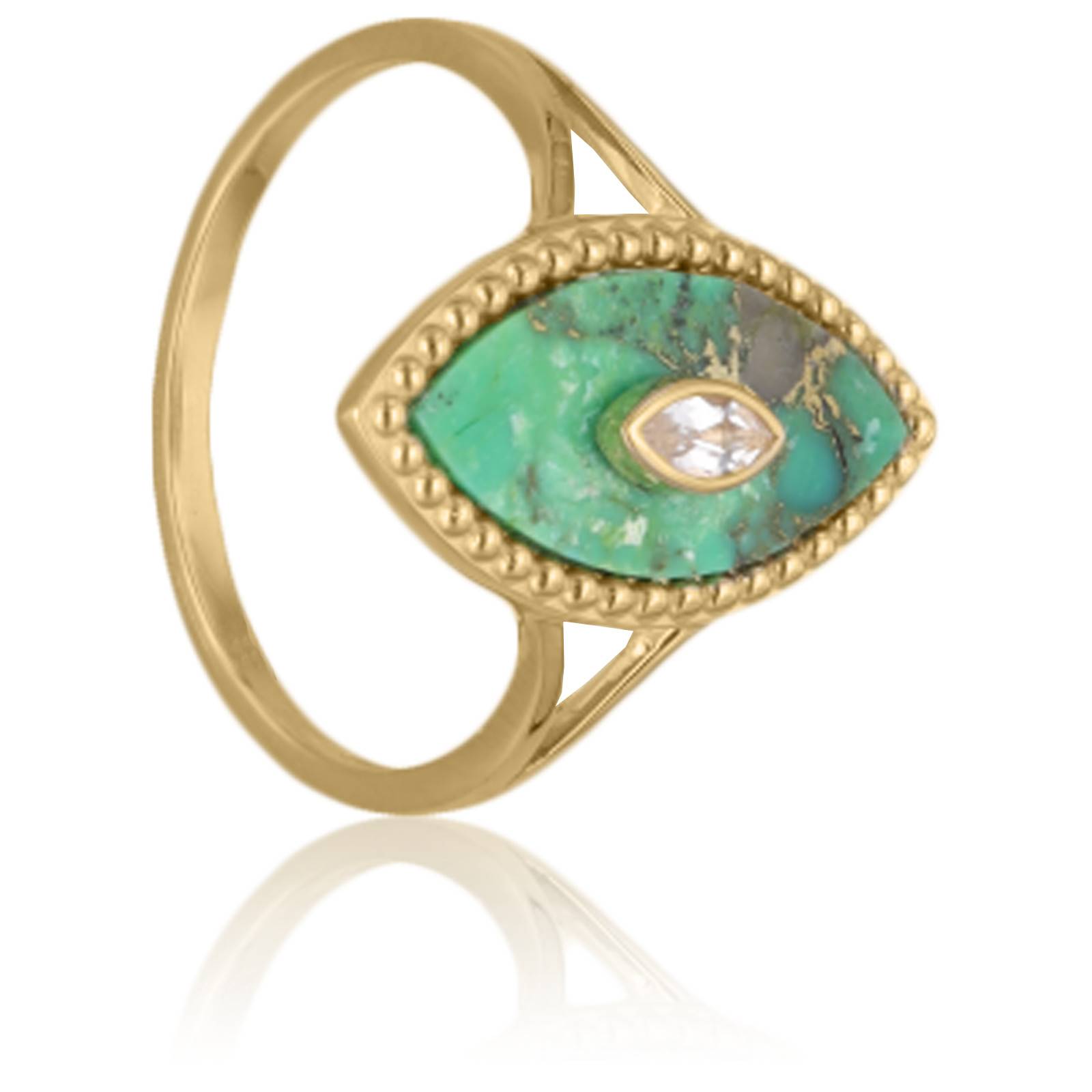 Bague best sale topaze verte