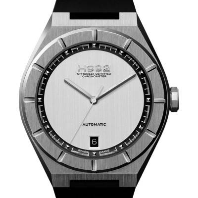 Montre H2 Silver + Silver Bracelet Caoutchouc - H992