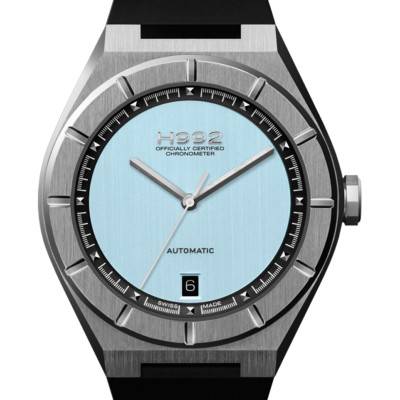 Montre H2 Celestial Blue + Silver Bracelet Caoutchouc - H992