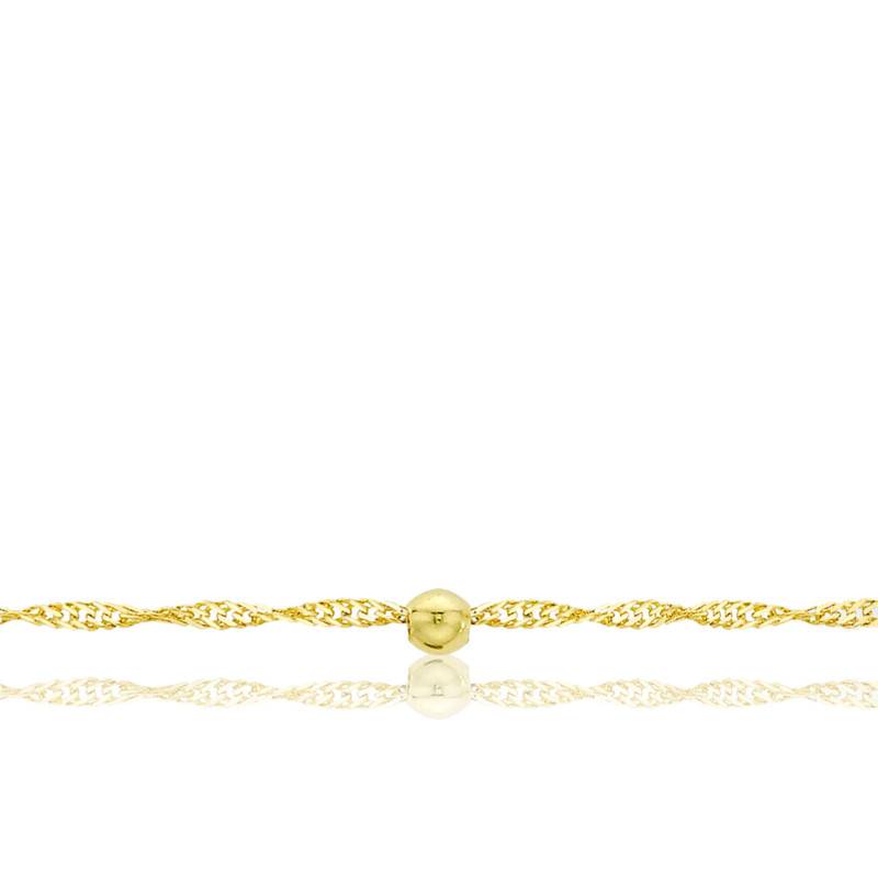 Chaîne Gourmette En Or Jaune 14 Carats De 1,5 Mm Avec Fermoir