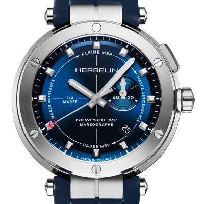 Montre Newport Maréographe 35e Anniversaire - 24688A15CB - Herbelin