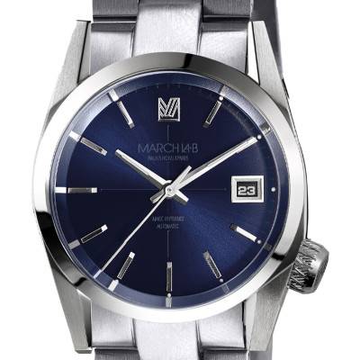 Montre AM69 Automatic Navy Stainless Steel - March LAB
