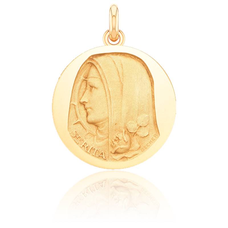 Médaille Sainte Rita Or Jaune 750 - Becker - Ocarat