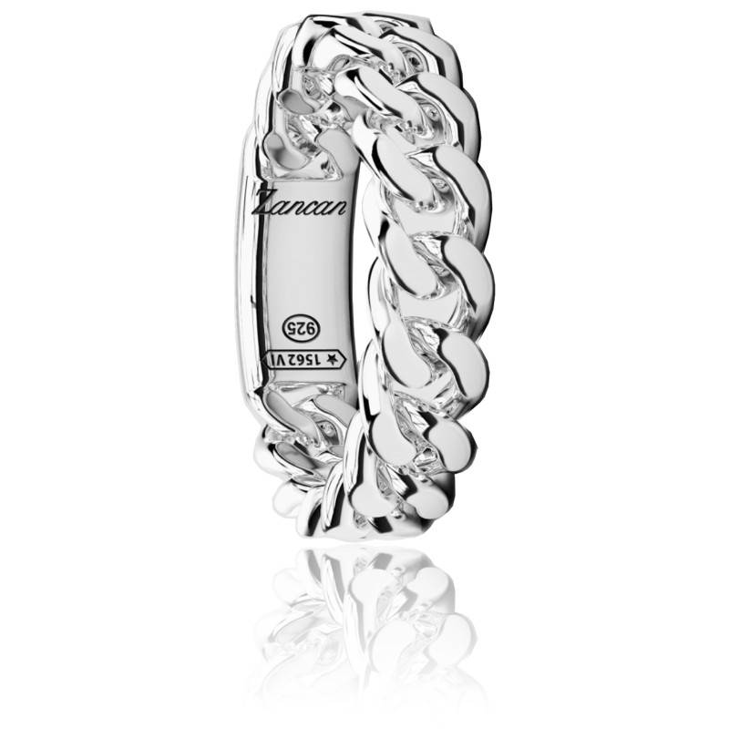 Bague Cubane Gourmette En Argent EXA219-B-Zancan - Ocarat